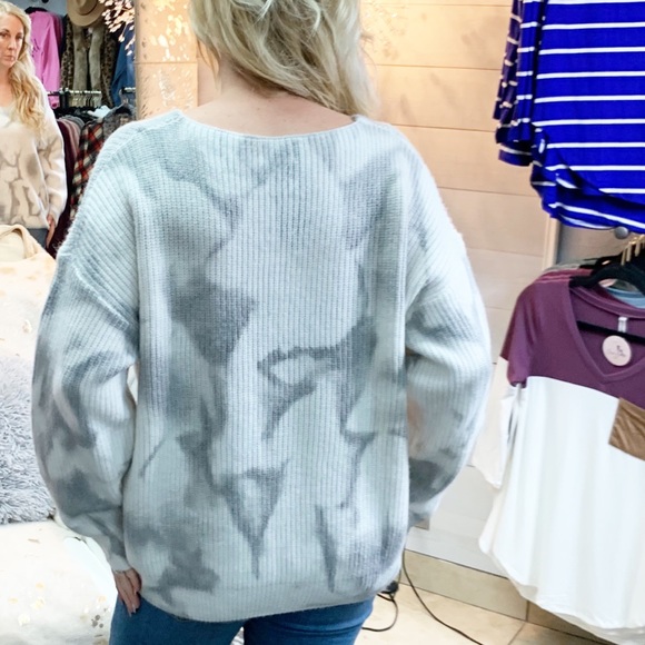 Women’s POL Dove Grey Soft V Neck Sweater - Picture 2 of 8